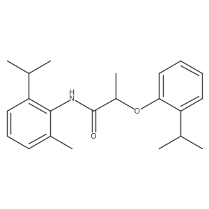 2-[2-(1-Methylethyl)phenoxy]-N-[2-methyl-6-(1-methylethyl)phenyl]propanamide结构式