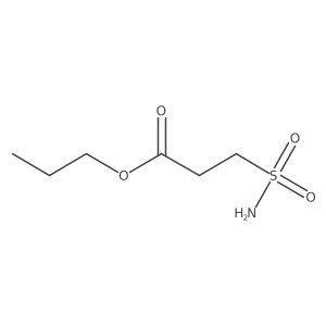 Propyl 3-sulfamoylpropanoate结构式