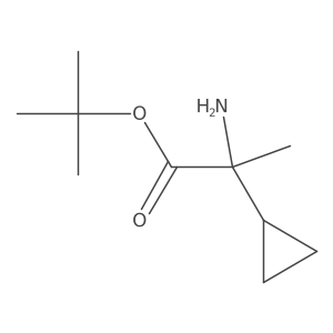 Tert-butyl 2-amino-2-cyclopropylpropanoate Structure