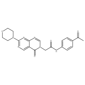 N-(4-acetylphenyl)-2-(7-morpholino-4-oxopyrimido[4,5-d]pyrimidin-3(4H)-yl)acetamide结构式