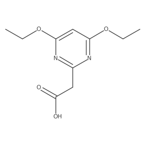 (4,6-Diethoxy-pyrimidin-2-yl)-acetic acid Structure