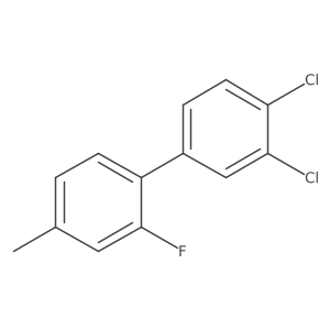 3',4'-Dichloro-2-fluoro-4-methyl-biphenyl Structure