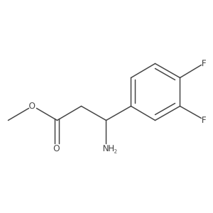 Methyl (R)-3-amino-3-(3,4-difluorophenyl)propanoate结构式