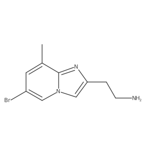 2-{6-Bromo-8-methylimidazo[1,2-a]pyridin-2-yl}ethan-1-amine Structure
