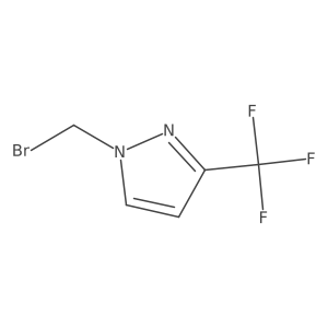 1-(Bromomethyl)-3-(trifluoromethyl)pyrazole结构式