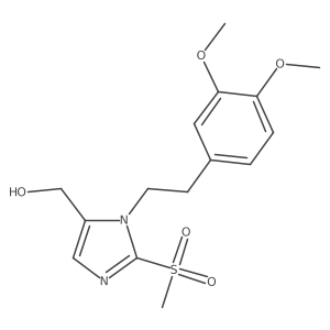 {1-[2-(3,4-Dimethoxyphenyl)ethyl]-2-methanesulfonyl-1H-imidazol-5-yl}methanol Structure