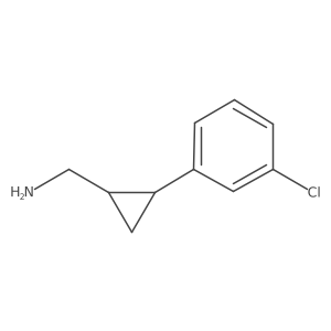 [2-(3-Chlorophenyl)cyclopropyl]methanamine Structure
