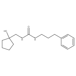 1-((1-Hydroxycyclopentyl)methyl)-3-(3-phenylpropyl)urea结构式