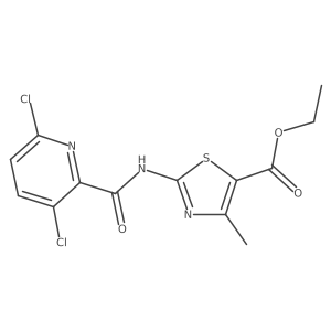 Ethyl 2-(3,6-dichloropyridine-2-amido)-4-methyl-1,3-thiazole-5-carboxylate Structure