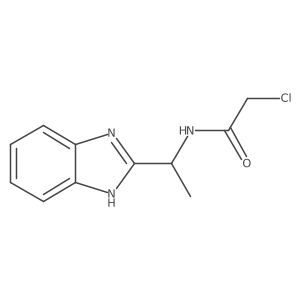 N-[1-(1H-benzimidazol-2-yl)ethyl]-2-chloroacetamide Structure