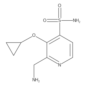 2-(Aminomethyl)-3-cyclopropoxypyridine-4-sulfonamide Structure