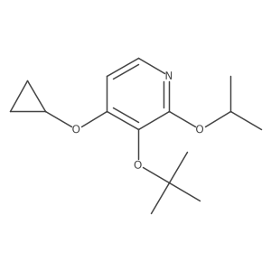 3-Tert-butoxy-4-cyclopropoxy-2-isopropoxypyridine Structure
