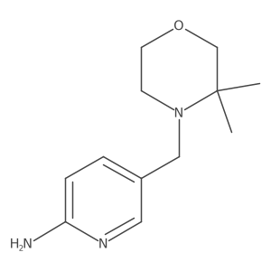 5-[(3,3-Dimethyl-4-morpholinyl)methyl]-2-pyridinamine结构式