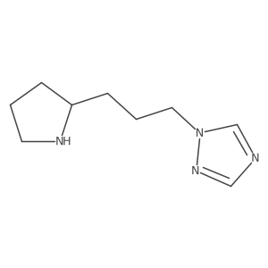 1-(3-(Pyrrolidin-2-yl)propyl)-1h-1,2,4-triazole Structure