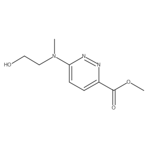 Methyl 6-((2-hydroxyethyl)(methyl)amino)pyridazine-3-carboxylate结构式
