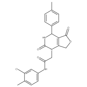 N-(3-chloro-4-methylphenyl)-2-(2,5-dioxo-4-(p-tolyl)-3,4-dihydrofuro[3,4-d]pyrimidin-1(2H,5H,7H)-yl)acetamide Structure