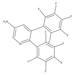5-Amino-2,3-bis(perfluorophenyl)pyridine结构式