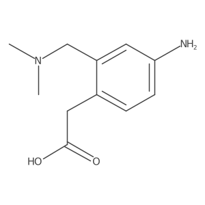 2-[4-Amino-2-[(dimethylamino)methyl]phenyl]acetic acid Structure