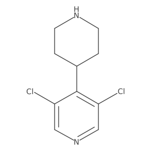3,5-Dichloro-4-(piperidin-4-yl)pyridine Structure