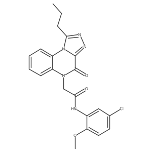 N-(5-chloro-2-methoxyphenyl)-2-(4-oxo-1-propyl[1,2,4]triazolo[4,3-a]quinoxalin-5(4H)-yl)acetamide Structure