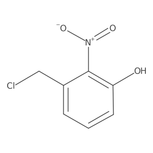 Phenol, 3-(chloromethyl)-2-nitro-结构式