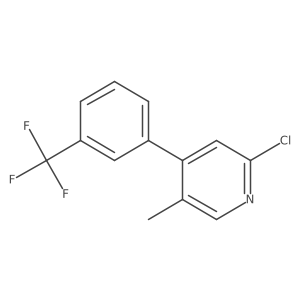 2-Chloro-5-methyl-4-(3-(trifluoromethyl)phenyl)pyridine结构式