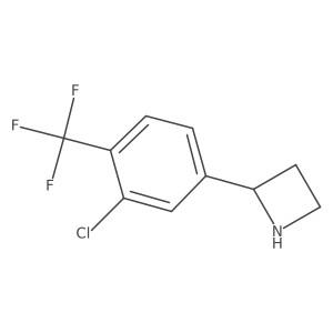 2-[3-Chloro-4-(trifluoromethyl)phenyl]azetidine结构式