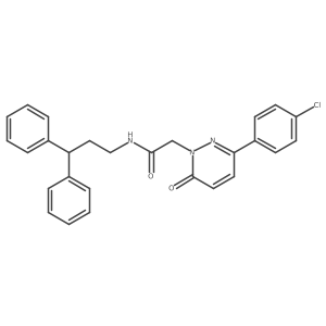2-(3-(4-chlorophenyl)-6-oxopyridazin-1(6H)-yl)-N-(3,3-diphenylpropyl)acetamide Structure