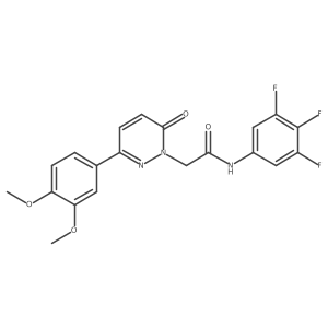 2-[3-(3,4-dimethoxyphenyl)-6-oxopyridazin-1(6H)-yl]-N-(3,4,5-trifluorophenyl)acetamide结构式