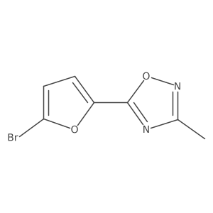 5-(5-Bromofuran-2-yl)-3-methyl-1,2,4-oxadiazole Structure