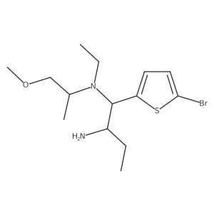 1,2-Butanediamine, 1-(5-bromo-2-thienyl)-N1-ethyl-N1-(2-methoxy-1-methylethyl)- Structure
