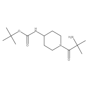 tert-butyl N-[1-(2-amino-2-methylpropanoyl)piperidin-4-yl]carbamate Structure