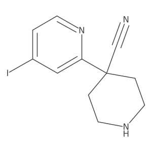 4-(4-Iodopyridin-2-yl)piperidine-4-carbonitrile Structure