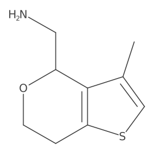 6,7-Dihydro-3-methyl-4H-thieno[3,2-c]pyran-4-methanamine Structure
