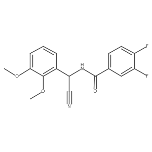 N-[cyano(2,3-dimethoxyphenyl)methyl]-3,4-difluorobenzamide Structure