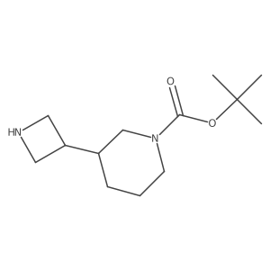Tert-butyl 3-(azetidin-3-yl)piperidine-1-carboxylate Structure