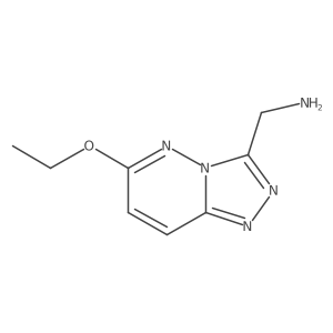 6-Ethoxy-1,2,4-triazolo[4,3-b]pyridazine-3-methanamine结构式