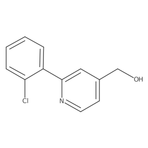 [2-(2-Chlorophenyl)pyridin-4-yl]methanol Structure