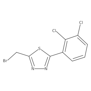 2-(Bromomethyl)-5-(2,3-dichlorophenyl)-1,3,4-thiadiazole Structure