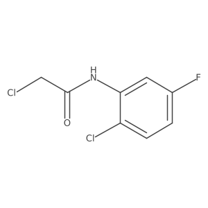 2-chloro-N-(2-chloro-5-fluorophenyl)acetamide Structure