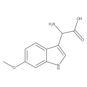 2-amino-2-(6-methoxy-1H-indol-3-yl)acetic acid Structure