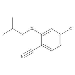 4-Chloro-2-(2-methylpropoxy)benzonitrile结构式