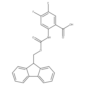 2-{[(9H-fluoren-9-ylmethoxy)carbonyl]amino}-4,5-difluorobenzoic acid结构式