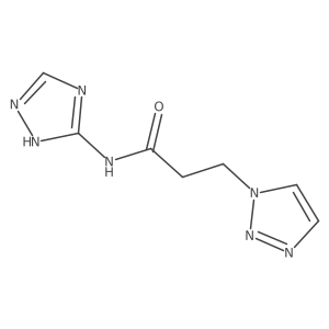 1H-1,2,3-Triazole-1-propanamide, N-1H-1,2,4-triazol-5-yl-结构式