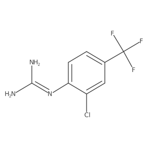 1-[2-Chloro-4-(trifluoromethyl)phenyl]guanidine结构式
