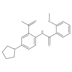 N-(2-Acetyl-4-pyrrolidinophenyl)-2-methoxybenzamide结构式