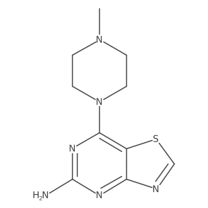 7-(4-Methylpiperazin-1-yl)thiazolo[4,5-d]pyrimidin-5-amine结构式