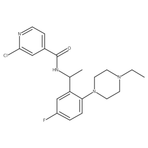 2-Chloro-N-[1-[2-(4-ethylpiperazin-1-yl)-5-fluorophenyl]ethyl]pyridine-4-carboxamide Structure