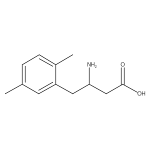 3-Amino-4-(2,5-dimethylphenyl)butyric Acid Structure