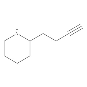 2-(But-3-yn-1-yl)piperidine结构式